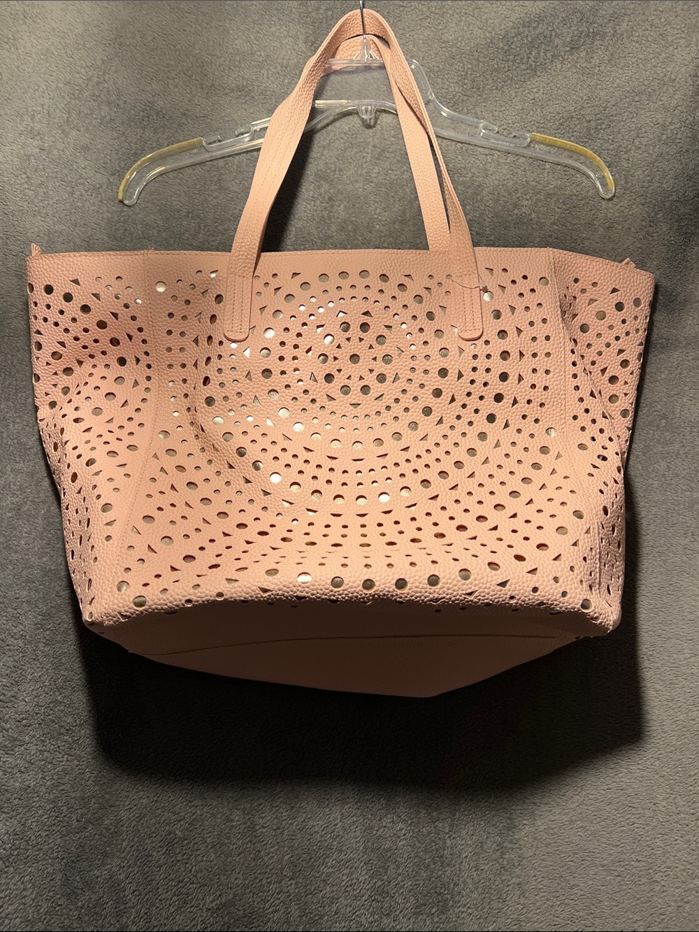 Bath & Body Works Blush Pink Laser-Cut Tote